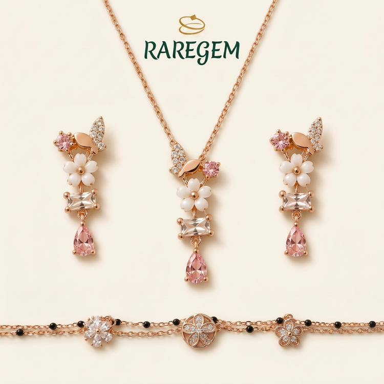 Festive Rose Gold | 925 Sterling Silver Combo