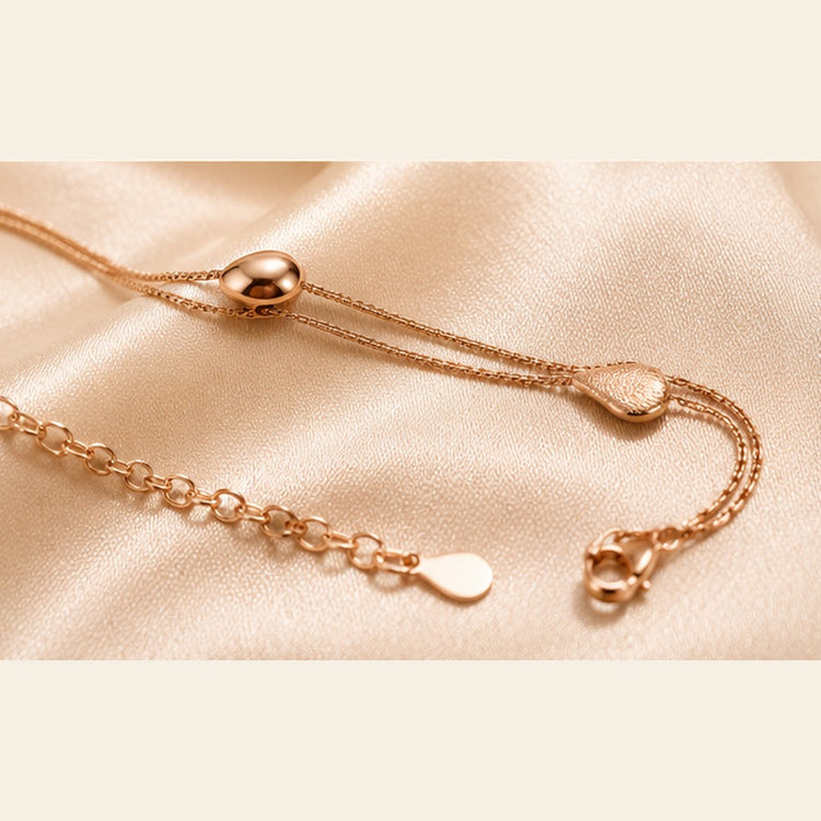 Teardrop Double Chain Bracelet