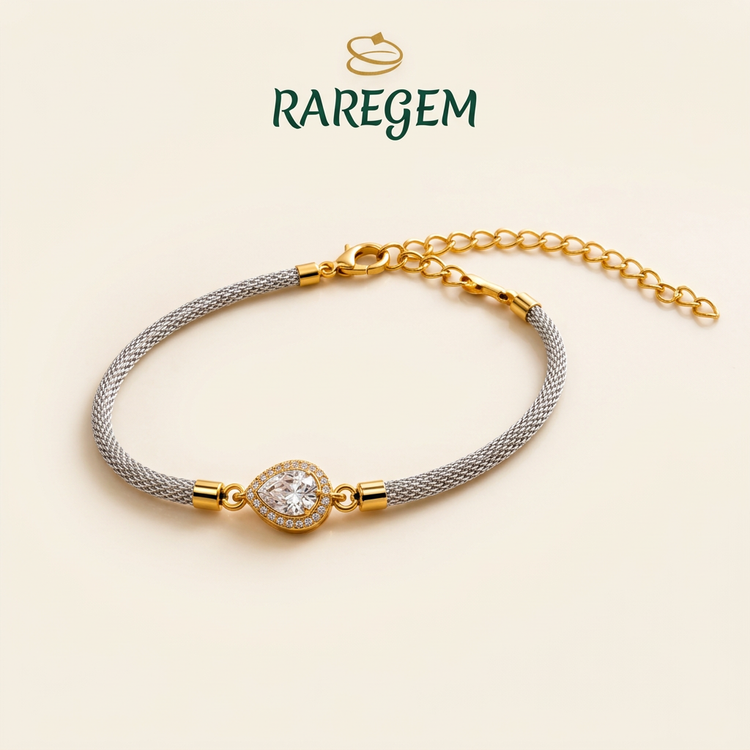 Pearl Radiance Sterling Silver Rakhi Bracelet