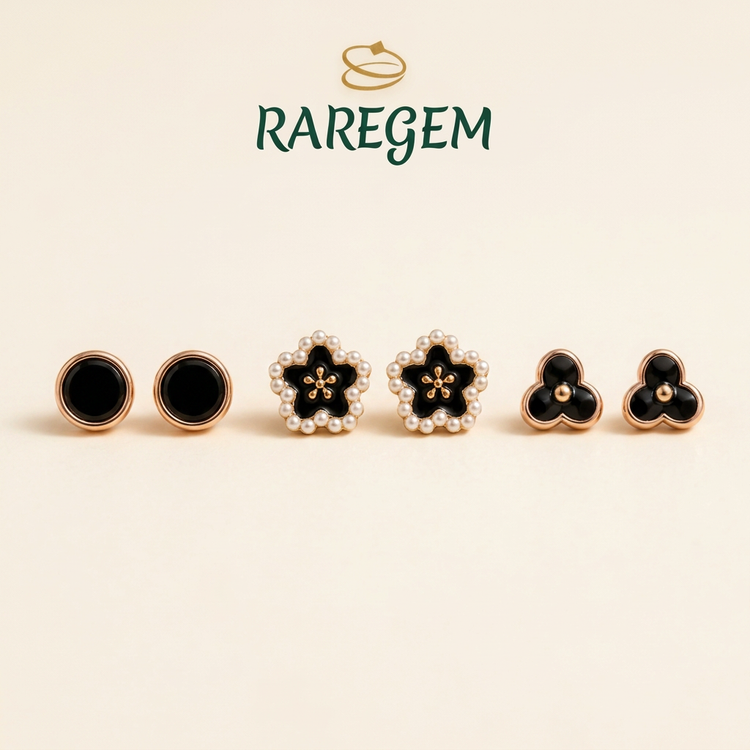 Everyday Stud Trio | 925 Sterling Silver Combo