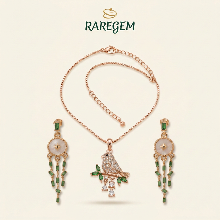 Emerald Evening | 925 Sterling Silver Combo